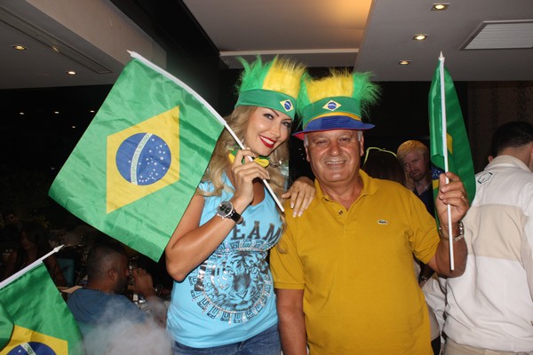 Brazil VS Cameroon at Qube cafe