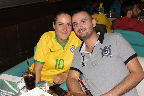Brazil VS Cameroon at Qube cafe