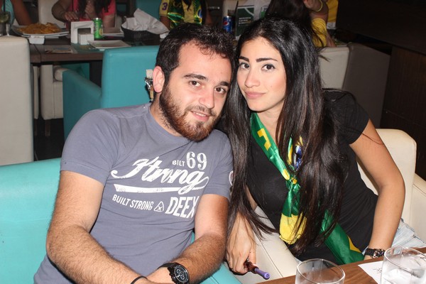 Brazil VS Cameroon at Qube cafe