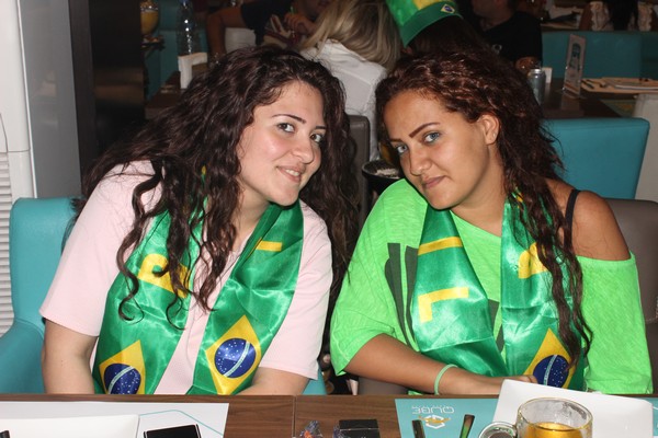 Brazil VS Cameroon at Qube cafe