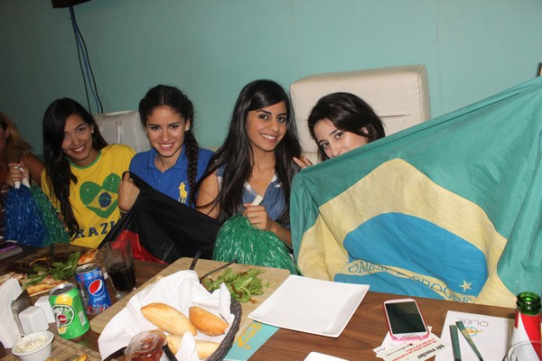 Brazil VS Cameroon at Qube cafe