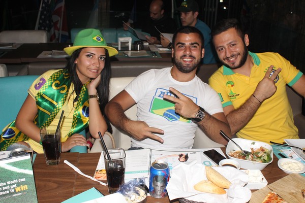 Brazil VS Cameroon at Qube cafe