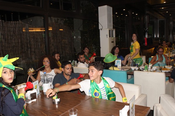 Brazil VS Cameroon at Qube cafe