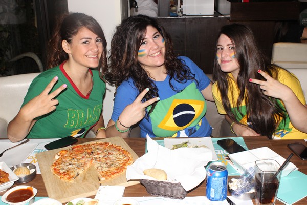 Brazil VS Cameroon at Qube cafe