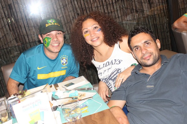 Brazil VS Cameroon at Qube cafe