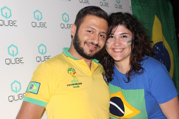 Brazil VS Cameroon at Qube cafe