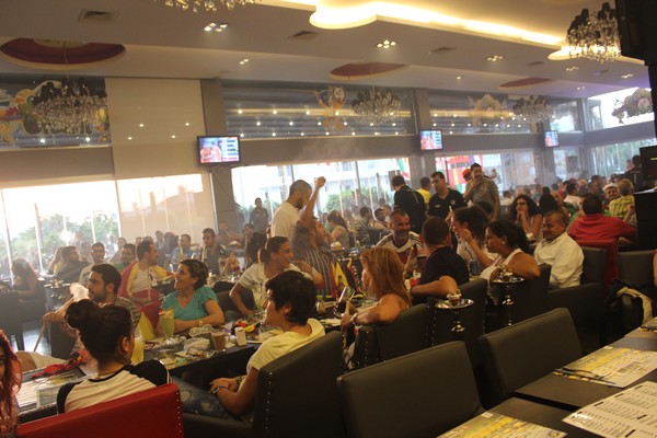 Germany VS Portugal at Pros Cafe