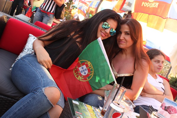 Germany VS Portugal at Pros Cafe