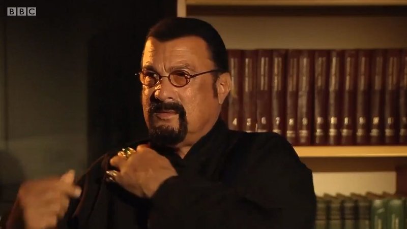 Steven Seagal Stomps Out of Interview When Asked About Rape Allegation