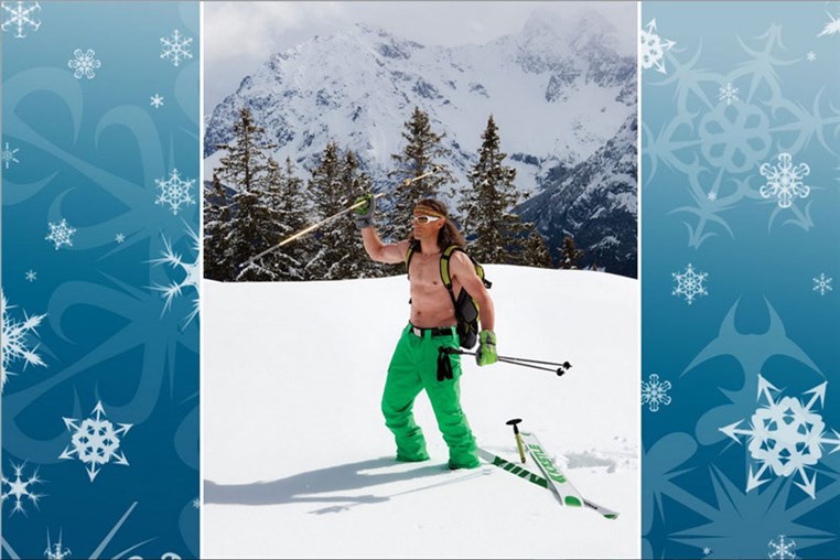 Original pictures of the calendar featuring Jackie Chamoun
