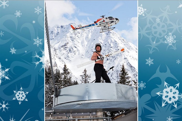 Original pictures of the calendar featuring Jackie Chamoun