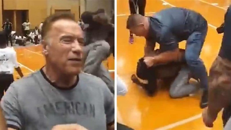 Arnold Schwarzenegger attacked during sporting event in South Africa
