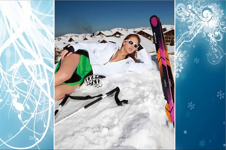 Original pictures of the calendar featuring Jackie Chamoun