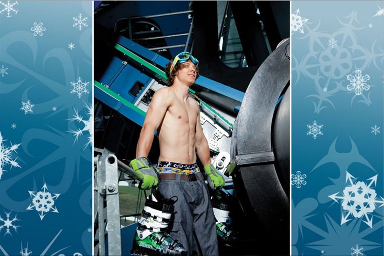 Original pictures of the calendar featuring Jackie Chamoun