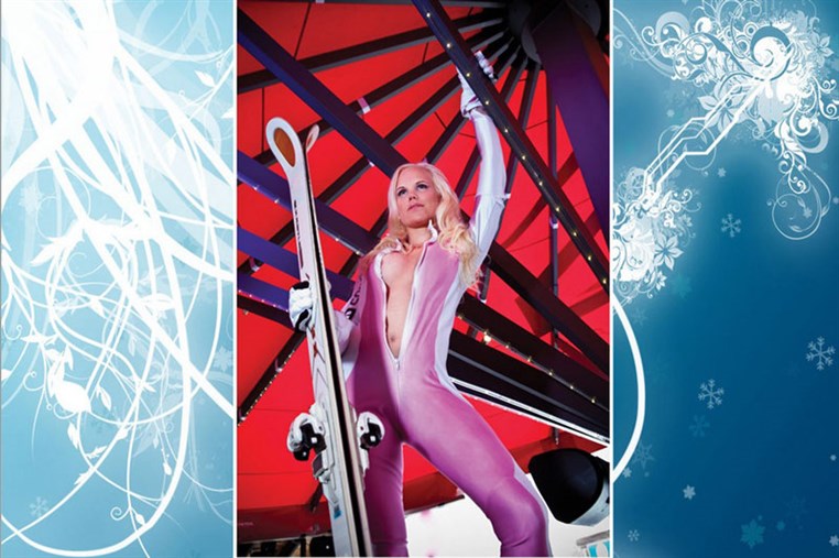 Original pictures of the calendar featuring Jackie Chamoun