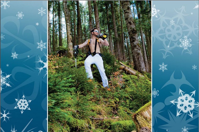 Original pictures of the calendar featuring Jackie Chamoun