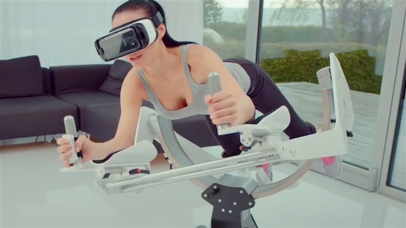 In Video: Fitness meets VR gaming with this flying machine