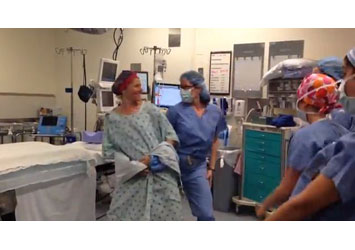 Mother of two about to undergo double mastectomy holds a dance party  