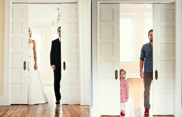 Father and Daughter Recreate Old Photos to Say Goodbye to Late Wife and Mother