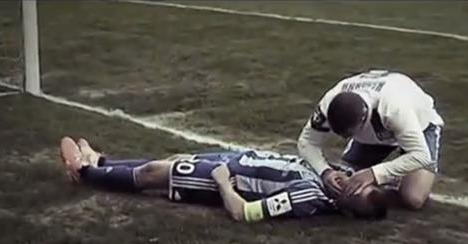 Ukraine Soccer Player Saves Rival After Frightening Injury
