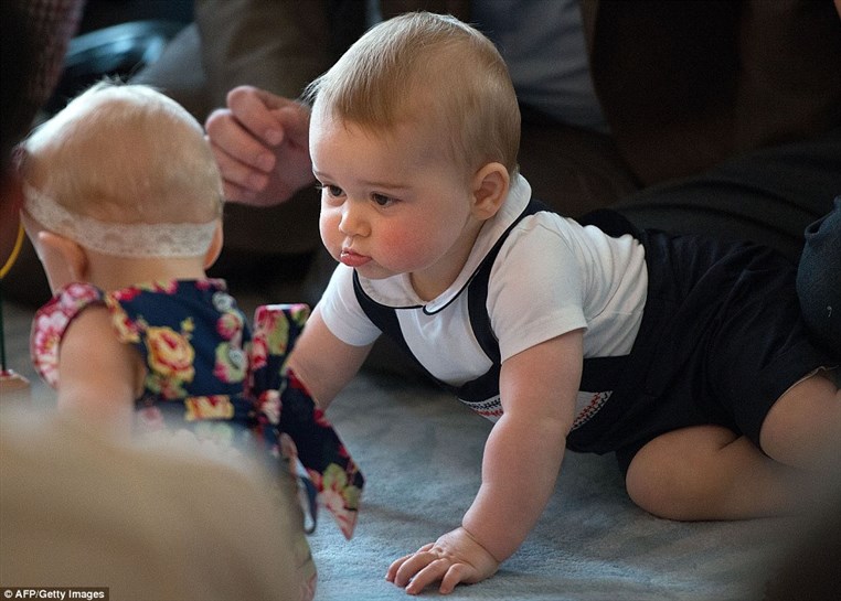 Prince George attends playgroup