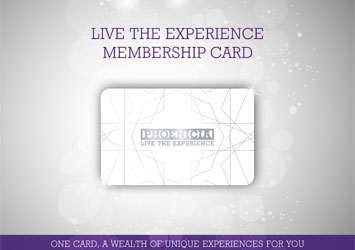 Access A World Of Priviliges and Advantages With The New And Exclusive Live The Experience Card