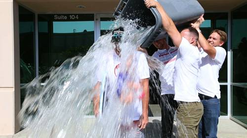 The total amount of water used in Ice Bucket Challenge  