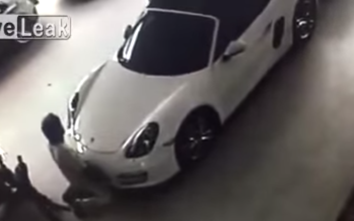 Man caught on camera having sex with a Porsche