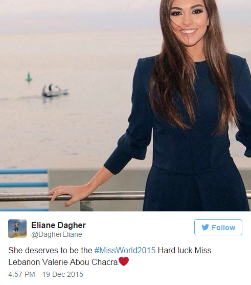 Miss World 2015: Miss Lebanon should Have won but ...