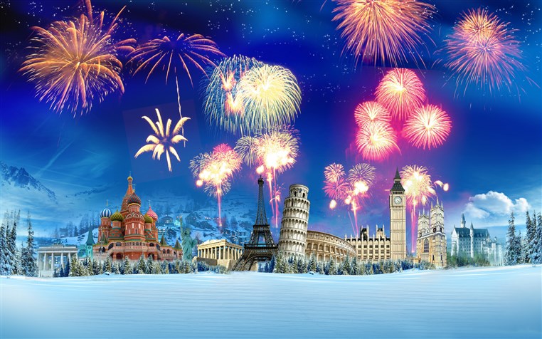 Where and what time New Year 2016 is celebrated around the World.