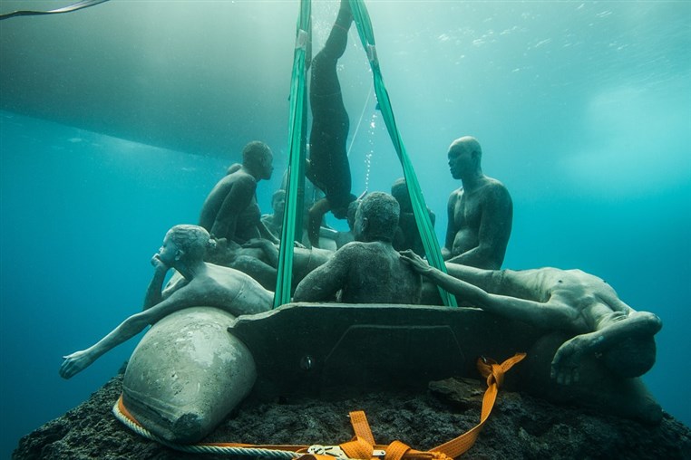 Europes first underwater museum offers a reminder of refugee crisis