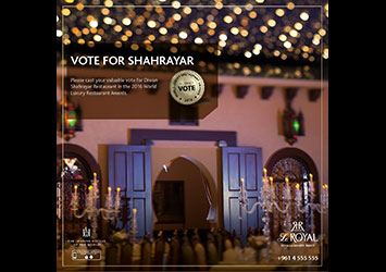 Vote For Diwan Shahrayar - Le Royal