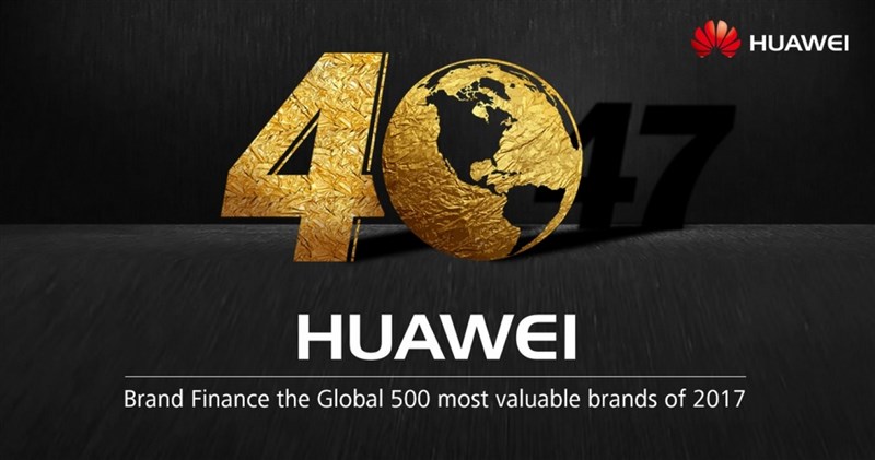 Huawei jumps to No. 40 on Brand Finance’s list of the world’s most valuable brands