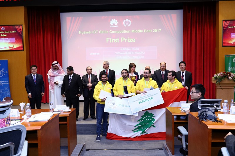 Team of Lebanese Students Bring Home First Prize for Huawei’s International ICT Skill Competition in China