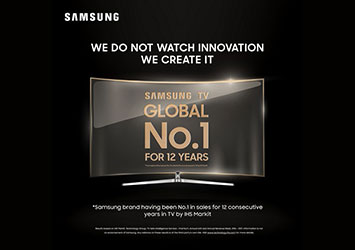 Samsung Dominates the Global TV Market for 12 Consecutive Years
