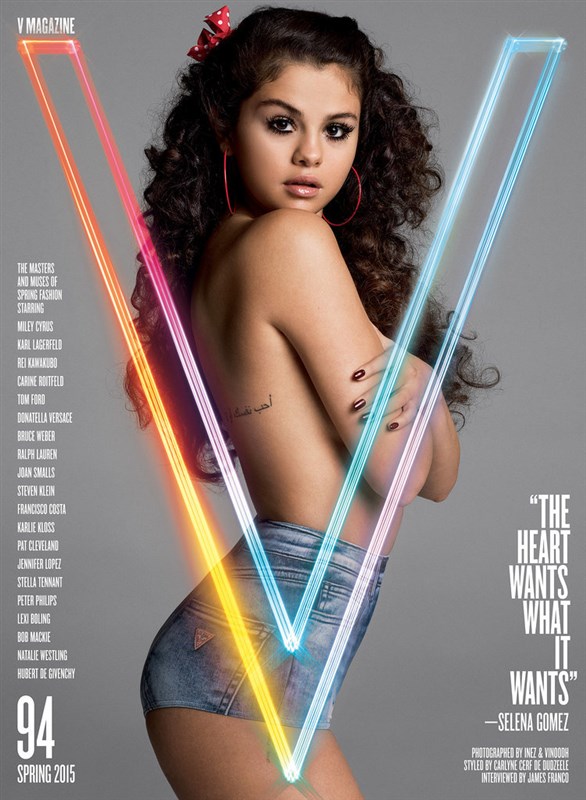 Selena Gomez Poses Topless for V Magazine