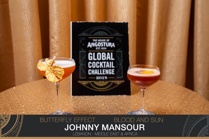 John Mansour The first Lebanese Bartender to Win Second Place in Angostura® Global Cocktail Challenge 2018