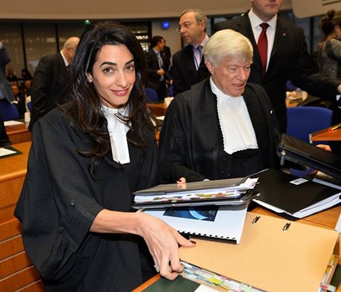 Amal Clooney gives excellent response to fashion question at European Court of Human Rights