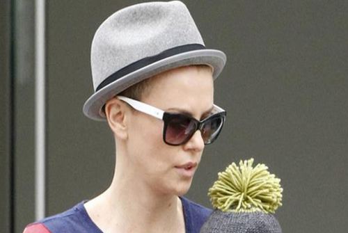 Charlize Theron shaves off hair