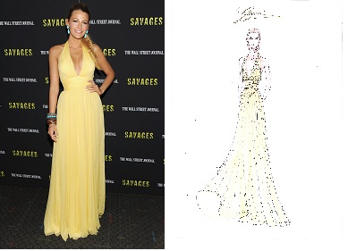 BLAKE LIVELY WEARS GUCCI TO THE NEW YORK PREMIERE OF SAVAGES