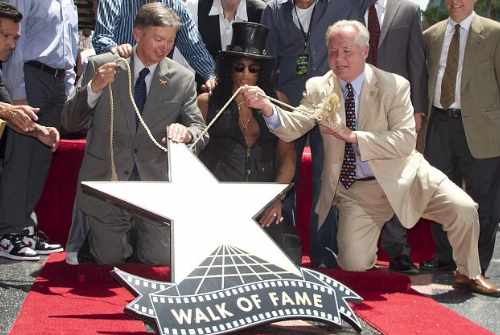 SLASH gets star on Hollywood Walk of Fame