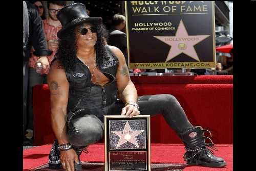 SLASH gets star on Hollywood Walk of Fame
