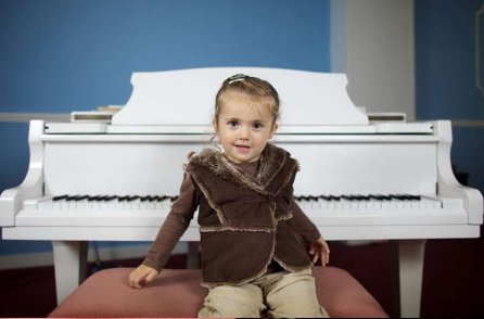 Concert pianist, aged two, is new Mozart
