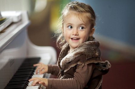 Concert pianist, aged two, is new Mozart