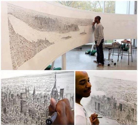 Autistic artist Stephen Wiltshire 