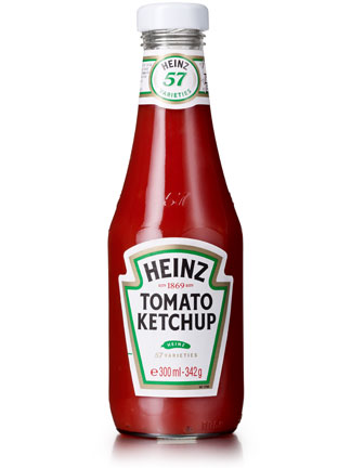 The number 57 on the Heinz Ketshup Bottles.