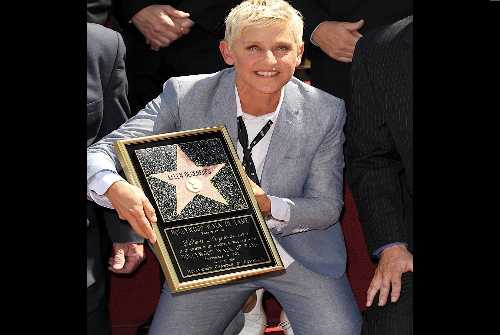 Ellen DeGeneres receives Hollywood star