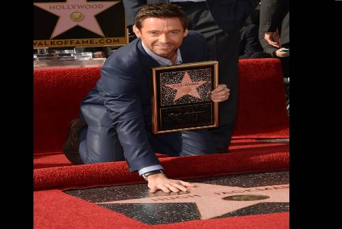 Hugh Jackman gets his star on Walk of Fame