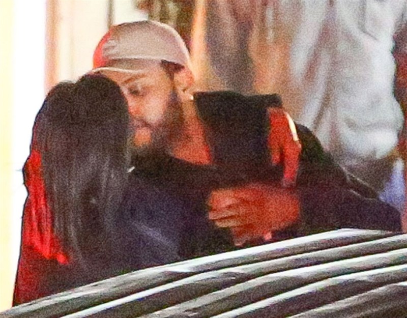 Selena Gomez and The Weekend Making Out