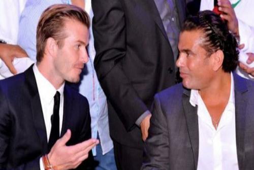 David Beckham and Amr Diab meet in Dubai